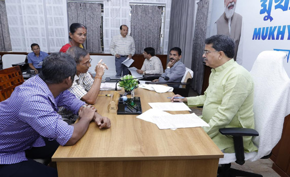 Tripura CM Dr. Manik Saha interacts with common people in ‘Mukhyamantri Samipeshu’ programme.